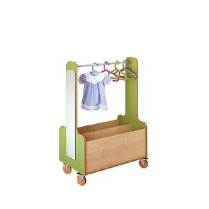 Carrello Travestimenti con asta per grucce
