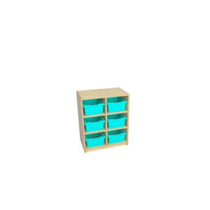 Mobile casellario 6 vani per vaschette Quadro